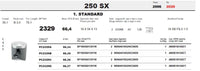 PISTONE GAS GAS EC250 2021-2022. Meteor