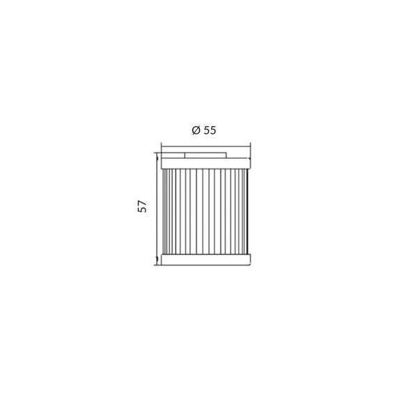 Filtro Olio KAWASAKI KLF 220/250/300c/KLR 600/650cc