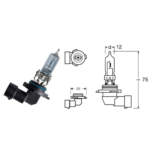 Lampada H3 PK22S 12V 55W