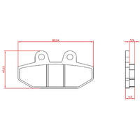 Pastiglie Freno Organiche BRENTA 3226