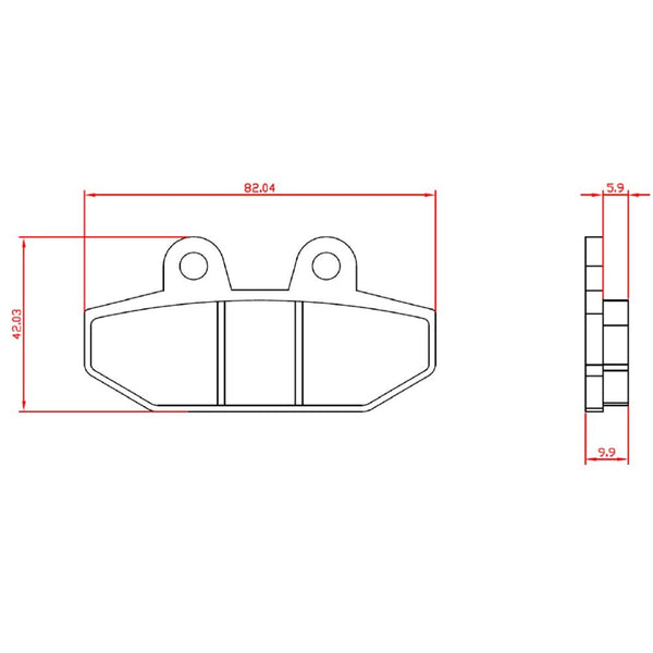 Pastiglie Freno Organiche BRENTA 3226