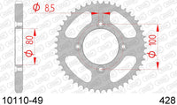 Corona AFAM 10110-49 in acc. passo 428