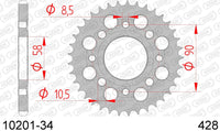 Corona AFAM 10201-34 in acc. passo 428