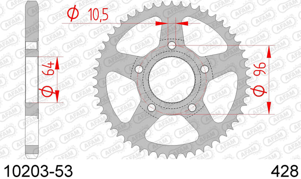 Corona AFAM 10203-53 in acc. passo 428