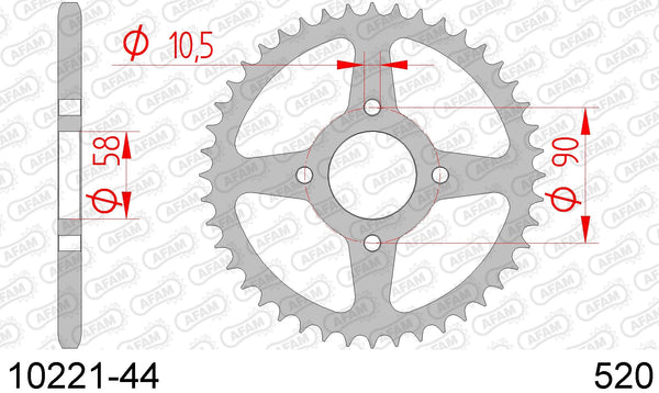 Corona AFAM 10221-44 in acc. passo 520