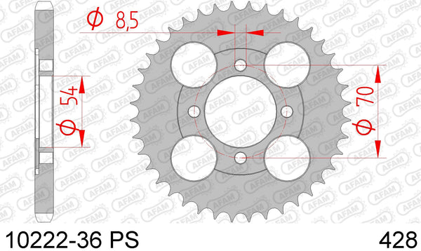 Corona AFAM 10222-36 PS in acc. passo 428