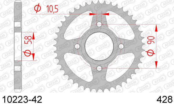 Corona AFAM 10223-42 in acc. passo 428