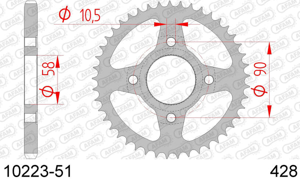 Corona AFAM 10223-51 in acc. passo 428