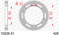 Corona AFAM 10226-51 in acc. passo 428