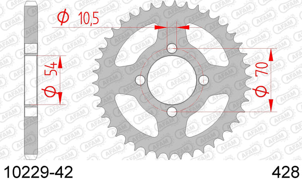 Corona AFAM 10229-42 in acc. passo 428