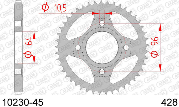 Corona AFAM 10230-45 in acc. passo 428