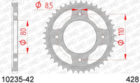 Corona AFAM 10235-42 in acc. passo 428