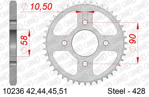 Corona AFAM 10236-42 in acc. passo 428