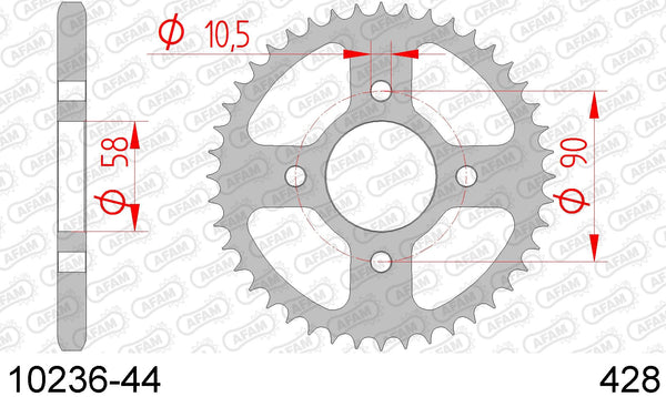 Corona AFAM 10236-44 in acc. passo 428