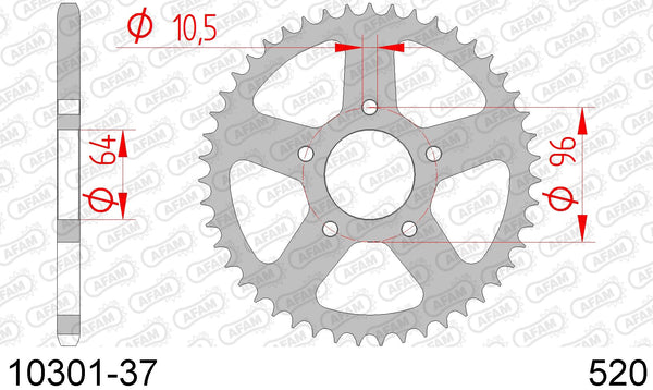 Corona AFAM 10301-37 in acc. passo 520