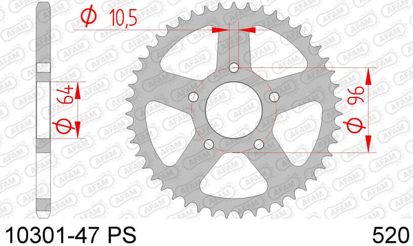 Corona AFAM 10301-47 PS in acc. passo 520