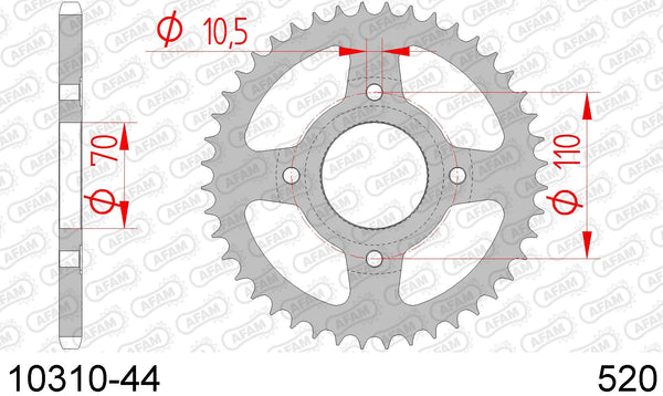 Corona AFAM 10310-44 in acc. passo 520