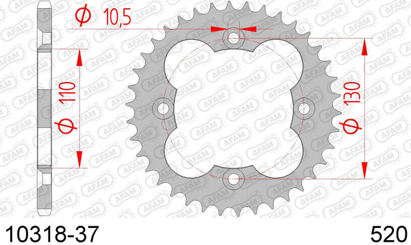 Corona AFAM 10318-37 in acc. passo 520