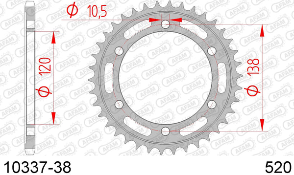 Corona AFAM 10337-38 in acc. passo 520