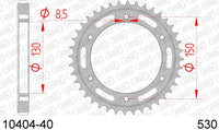 Corona AFAM 10404-40 in acc. passo 530