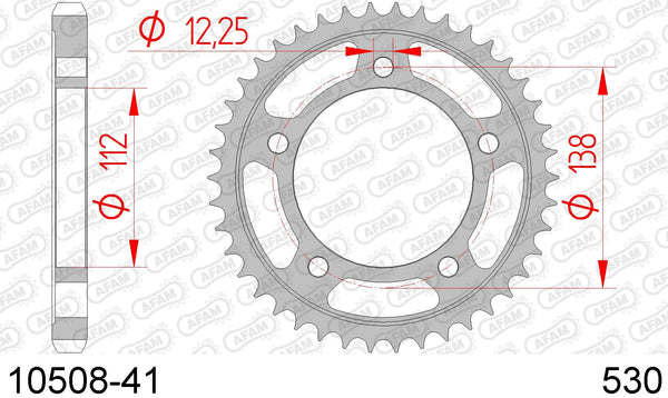 Corona AFAM 10508-41 in acc. passo 530