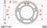 Corona AFAM 10517-41 in acc. passo 525