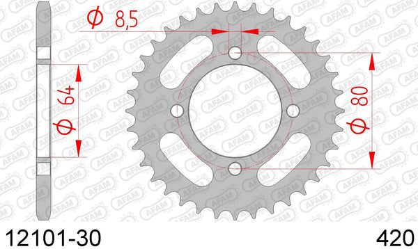 Corona AFAM 12101-30 in acc. passo 420