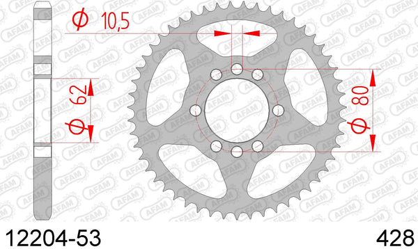 Corona AFAM 12204-53 in acc. passo 428