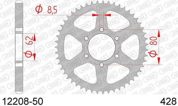 Corona AFAM 12208-50 in acc. passo 428