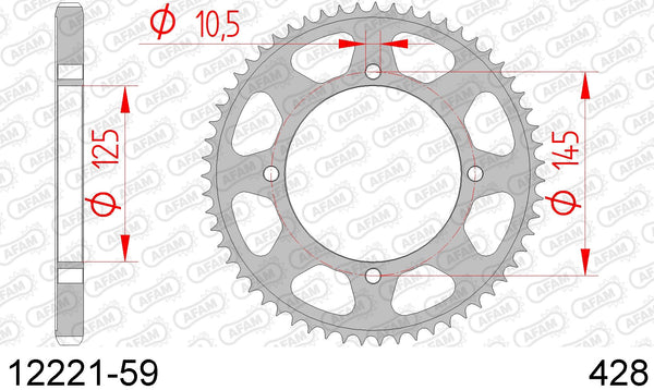 Corona AFAM 12221-59 in acc. passo 428