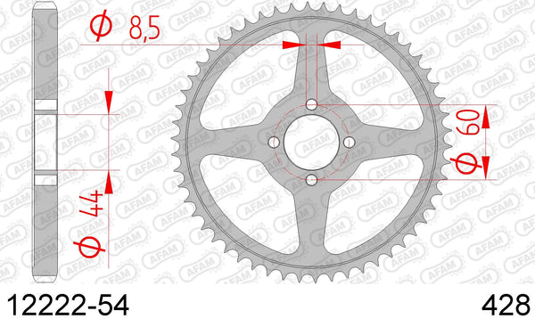 Corona AFAM 12222-54 in acc. passo 428