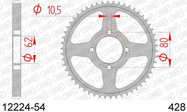 Corona AFAM 12224-54 in acc. passo 428