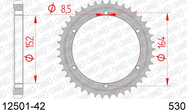 Corona AFAM 12501-42 in acc. passo 530