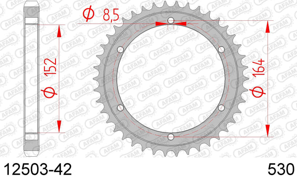 Corona AFAM 12503-42 in acc. passo 530