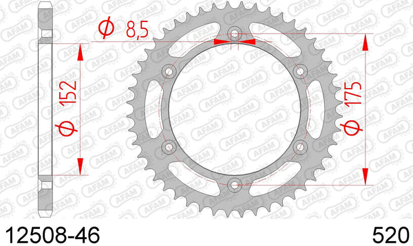 Corona AFAM 12508-46 in acc. passo 520