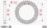 Corona AFAM 12801-38 in acc. passo 530