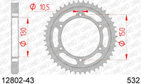 Corona AFAM 12802-43 in acc. passo 532