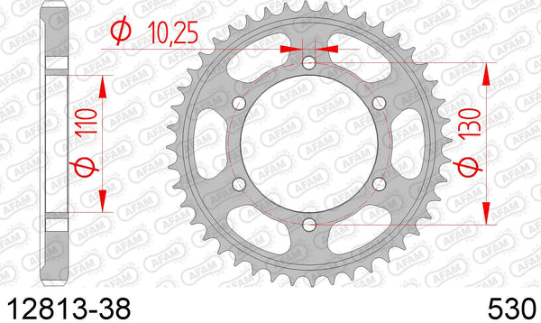 Corona AFAM 12813-38 in acc. passo 530