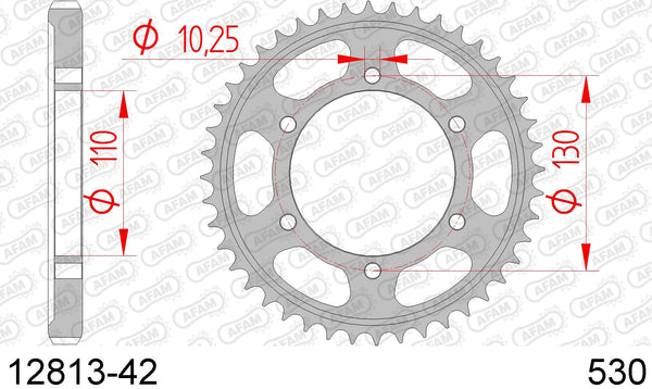 Corona AFAM 12813-42 in acc. passo 530