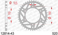 Corona AFAM 12814-43 in acc. passo 520