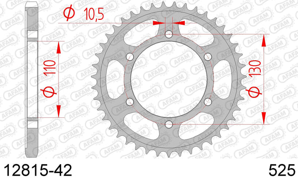 Corona AFAM 12815-42 in acc. passo 525