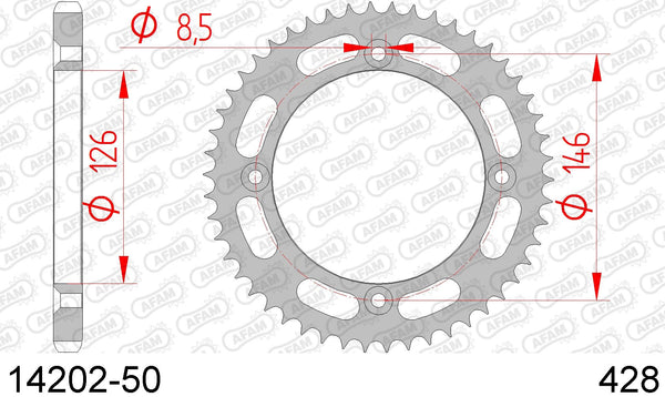 Corona AFAM 14202-50 in acc. passo 428