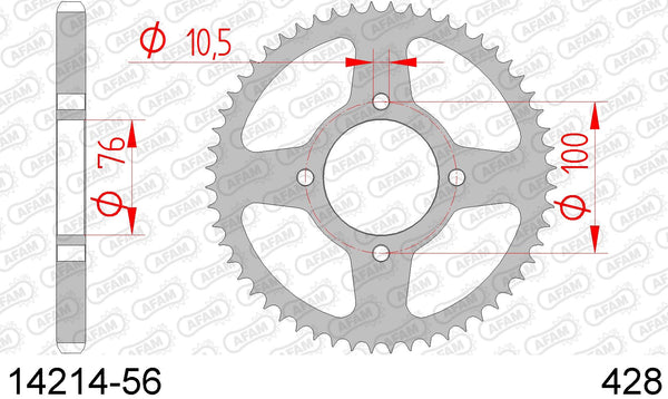 Corona AFAM 14214-56 in acc. passo 428