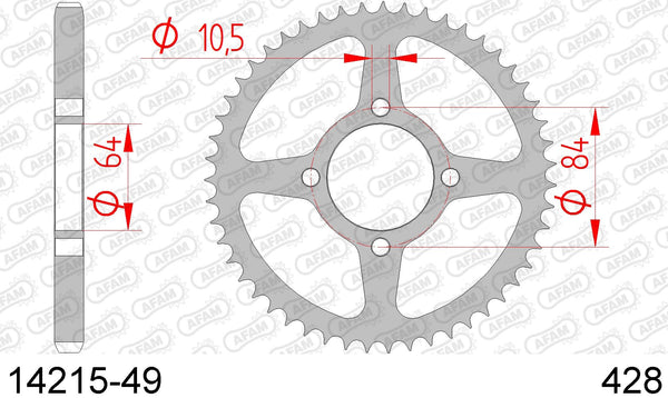 Corona AFAM 14215-49 in acc. passo 428