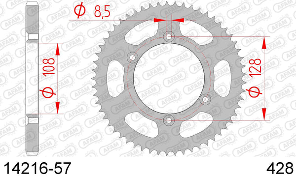 Corona AFAM 14216-57 in acc. passo 428