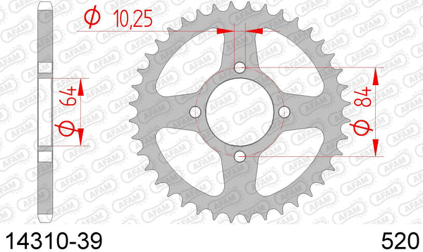 Corona AFAM 14310-39 in acc. passo 520