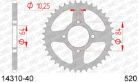 Corona AFAM 14310-40 in acc. passo 520