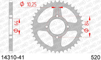 Corona AFAM 14310-41 in acc. passo 520