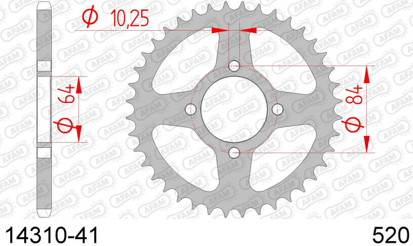 Corona AFAM 14310-41 in acc. passo 520