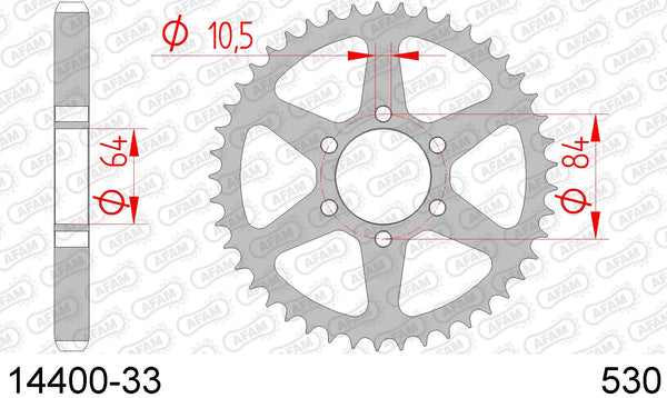 Corona AFAM 14400-33 in acc. passo 530